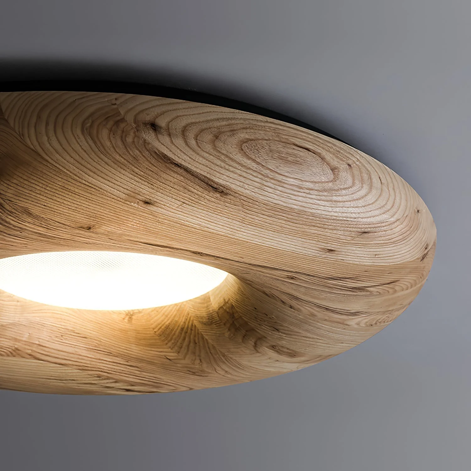 Zosora Organic Oak Flush Mount - Image 16