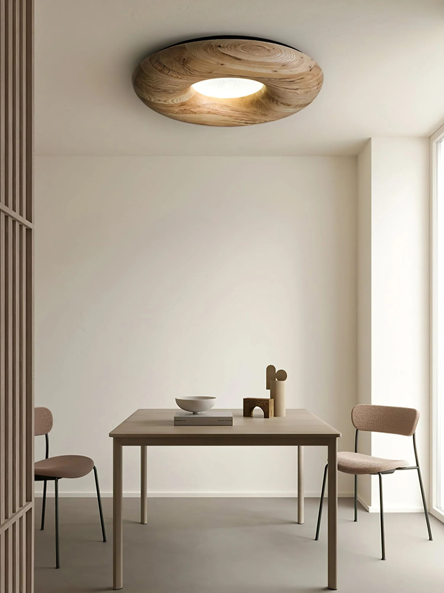 Zosora Organic Oak Flush Mount - Image 18