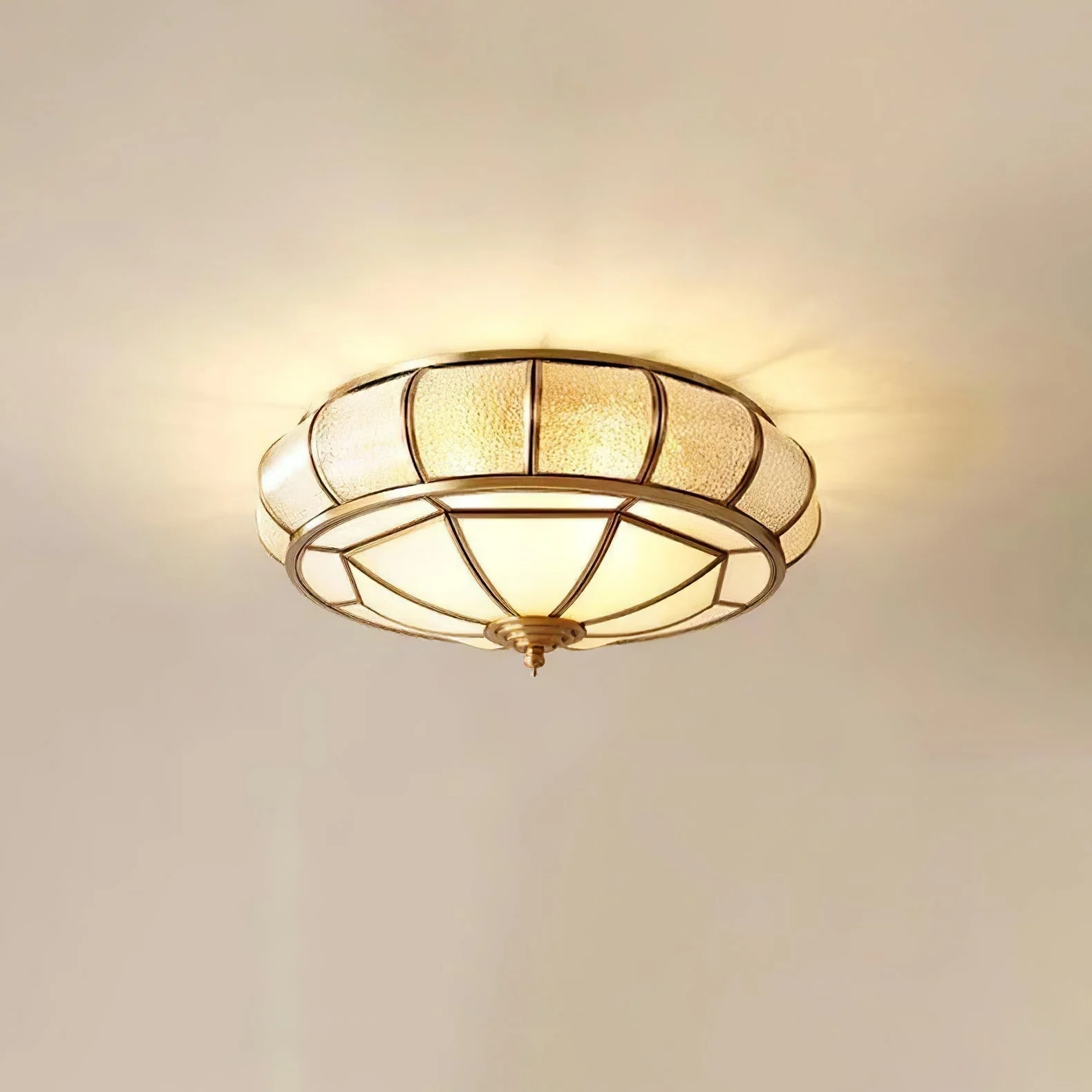 Zothaus Traditional Round Textured Glass Ceiling Light - Image 20