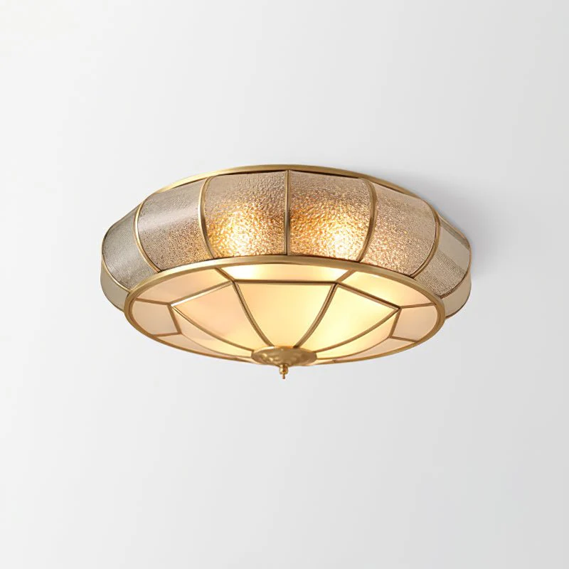 Zothaus Traditional Round Textured Glass Ceiling Light - Image 21