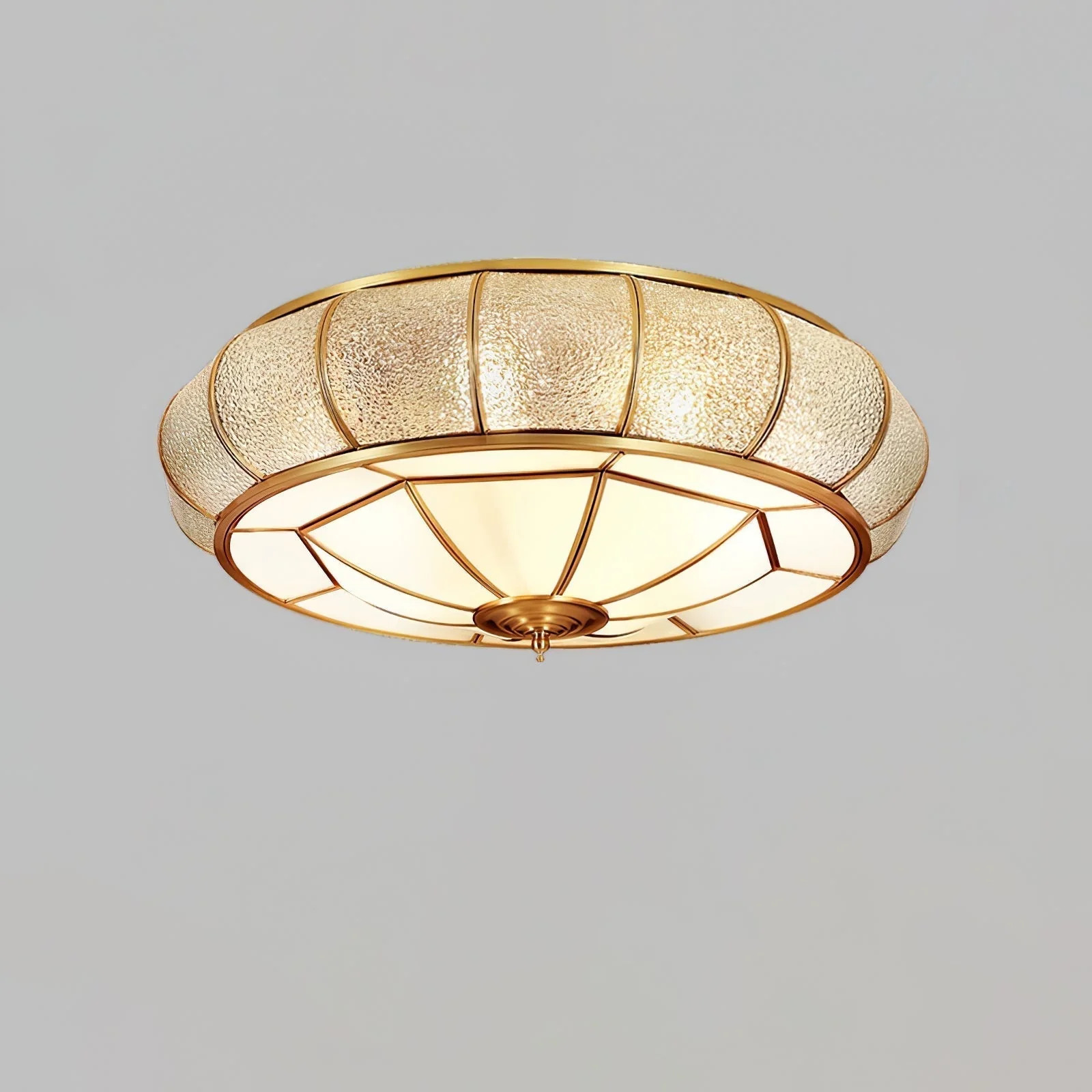 Zothaus Traditional Round Textured Glass Ceiling Light - Image 30
