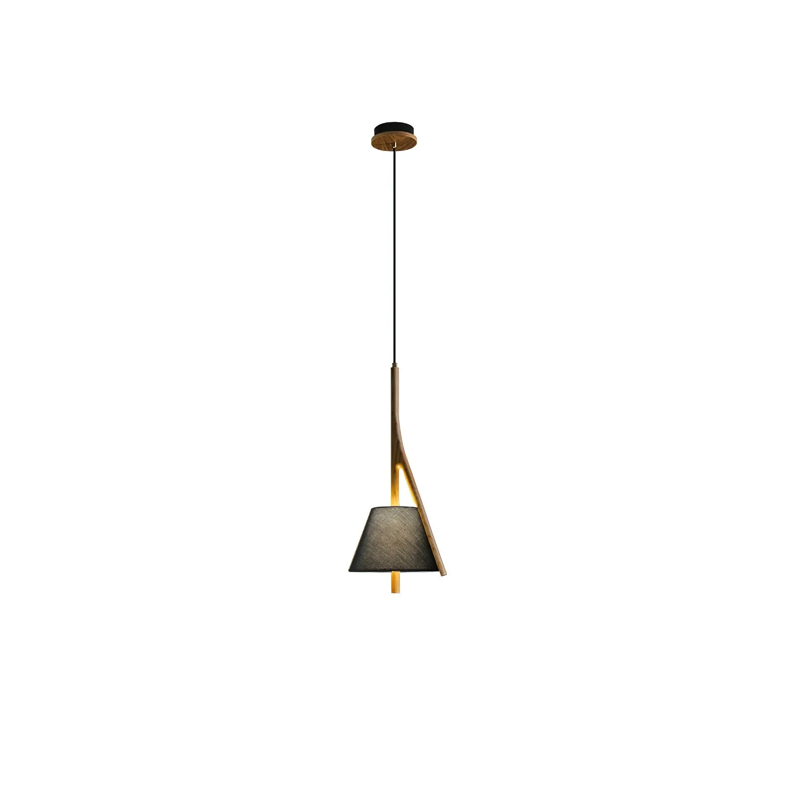 Zovenarae Triangular Wood Pendant Light - Image 27