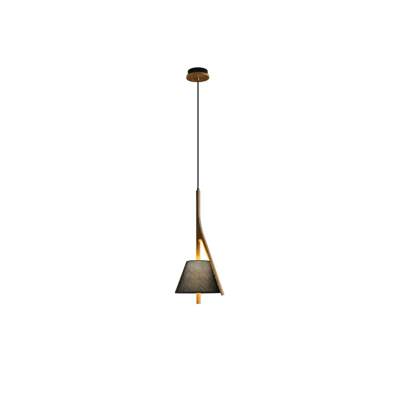 Zovenarae Triangular Wood Pendant Light - Image 60