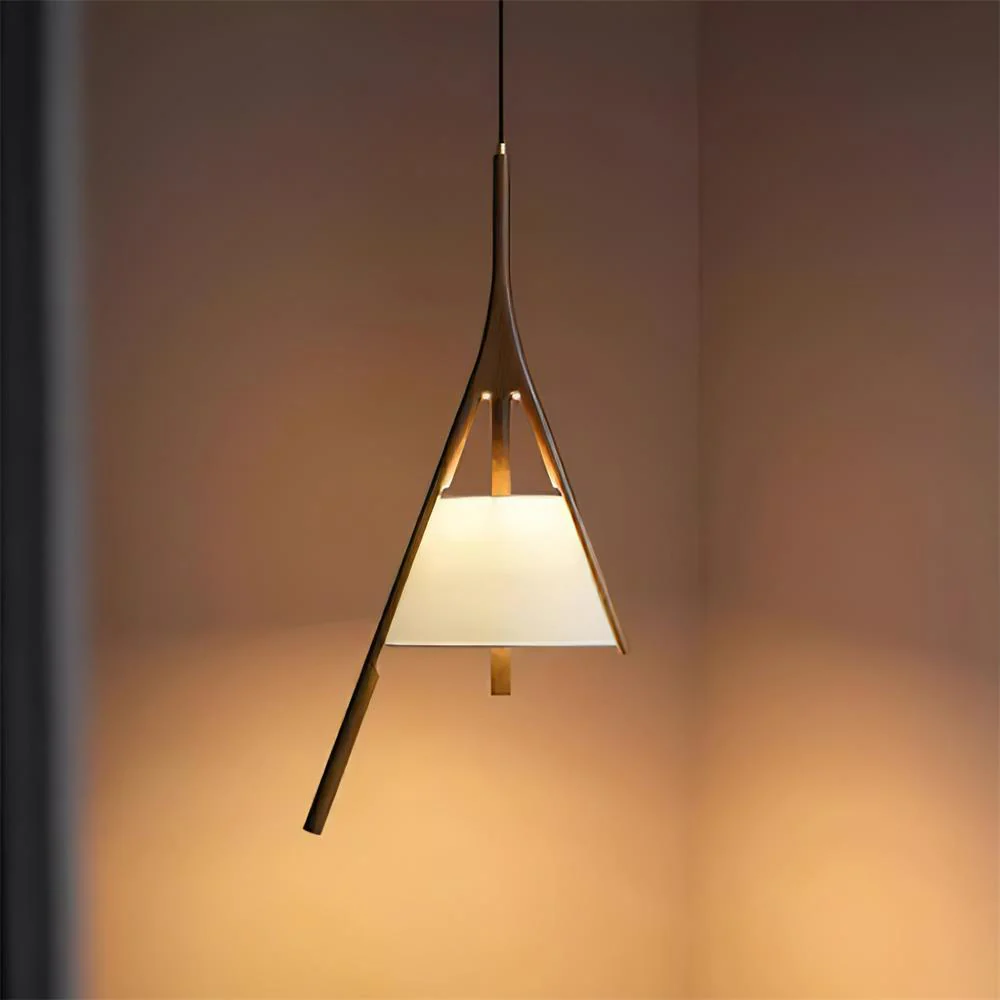 Zovenarae Triangular Wood Pendant Light - Image 89