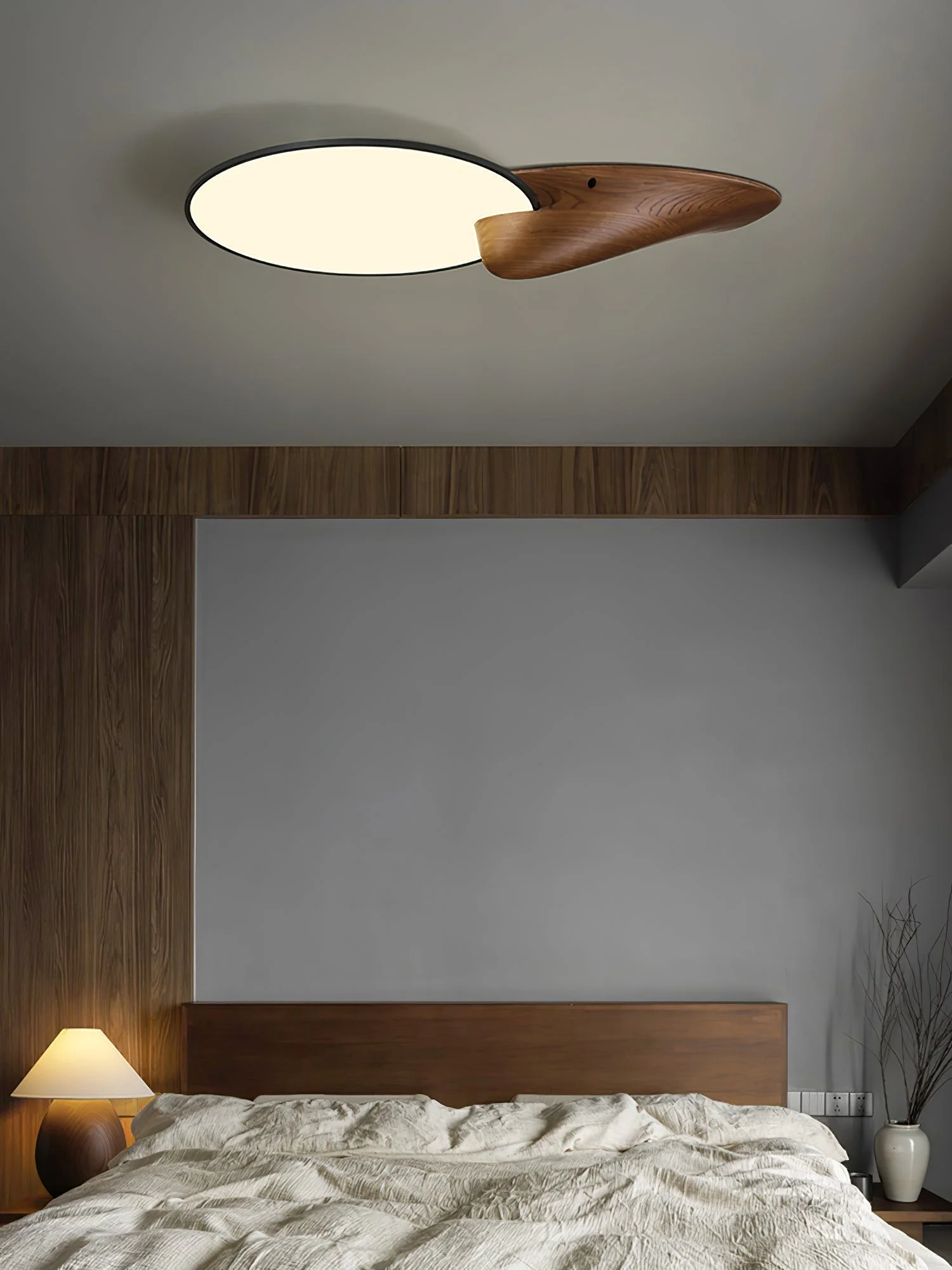 Zovenel Premium Elegance Peak Wood Ceiling Lamp - Image 18