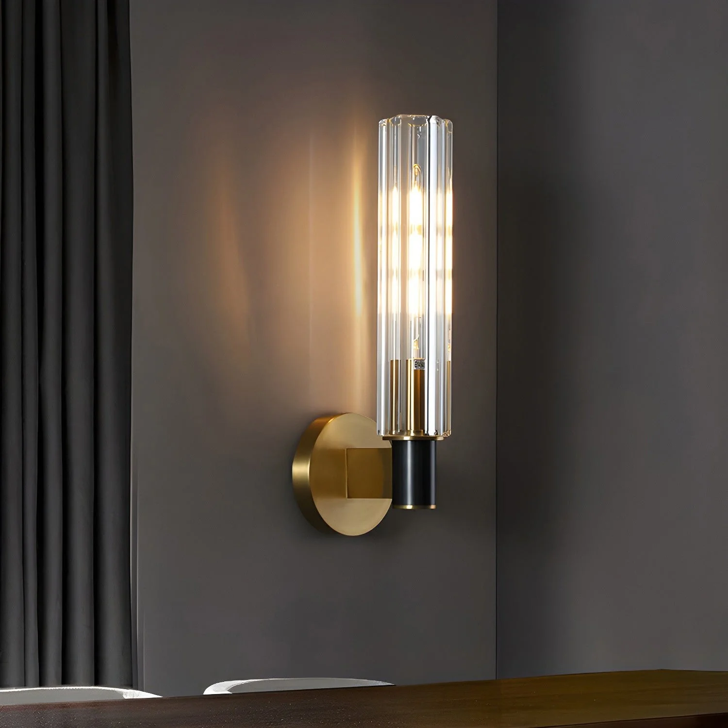 Zylinder Contemporary Brass Wall Light - Image 2