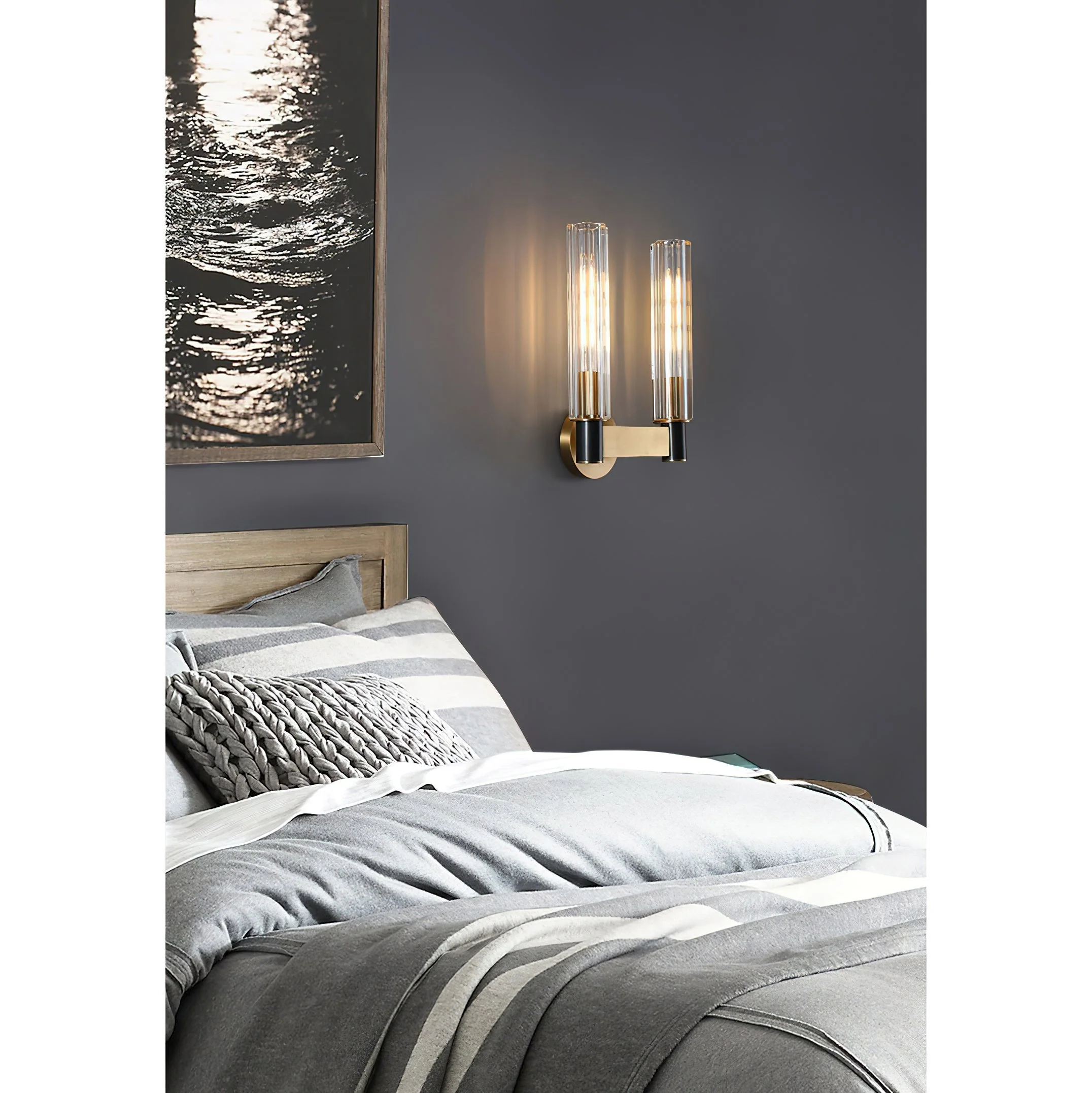 Zylinder Contemporary Brass Wall Light - Image 4